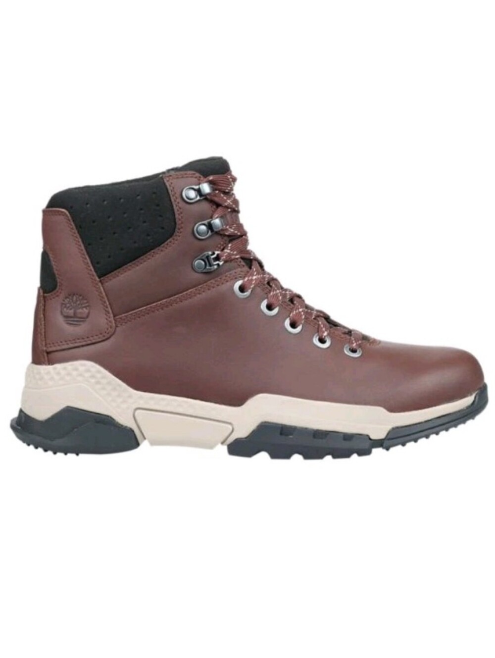 Timberland Men's Dark Brown Leather Trail Boot with Tan Sole Limited Release